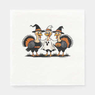 Whimsical Autumn Patchwork Pumpkin Cosy Fall Flor Napkin