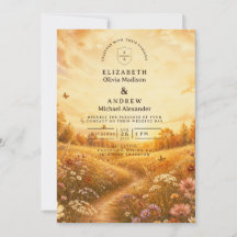 Whimsical Autumn Wildflower Wedding