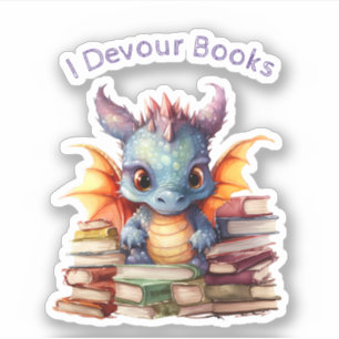  *~* Whimsical Baby Dragon READING devouring AP88