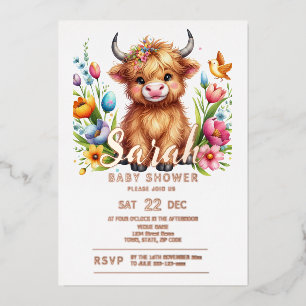 Whimsical Baby Highland Cow Baby Shower