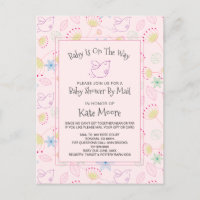 Whimsical Baby Shower By Mail Bird Floral Pink