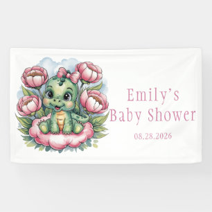 Whimsical Baby Shower Dino Delight Banner
