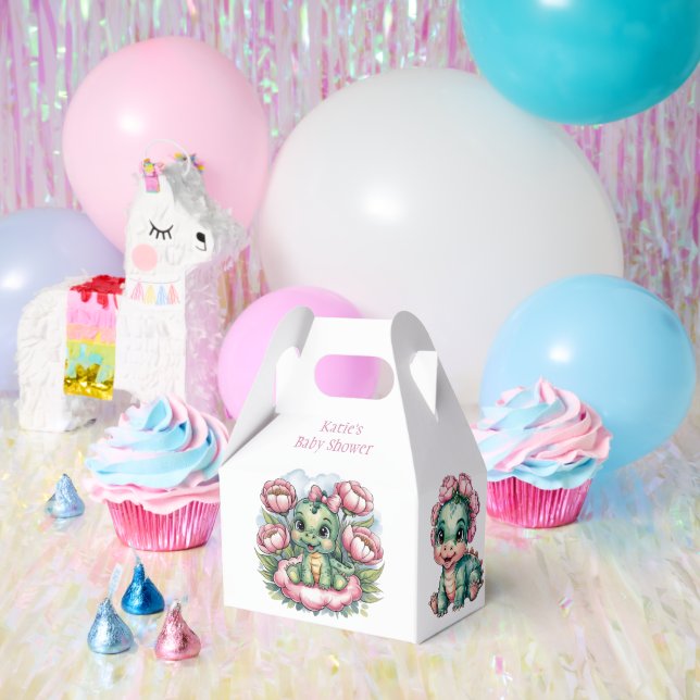 Whimsical Baby Shower Dino Delight Favour Box (Party)