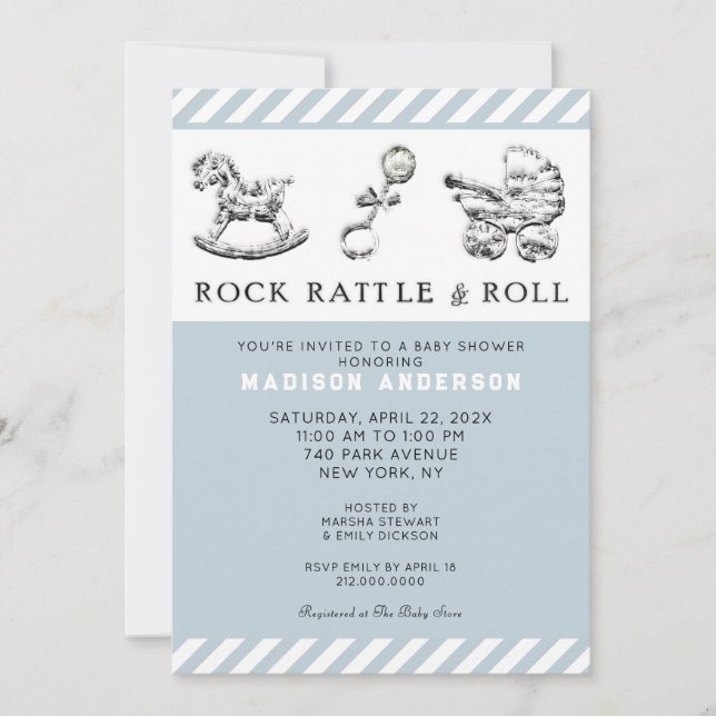 Whimsical Baby Shower Invitation (Front)