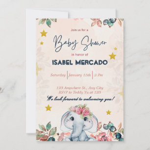 Whimsical Baby Shower Invite – Cute & Customisable