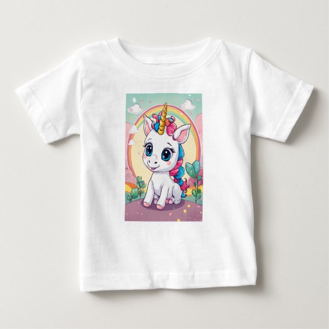 Whimsical Baby Unicorn Adventures" or "Tiny Unicor T-Shirt (Front)