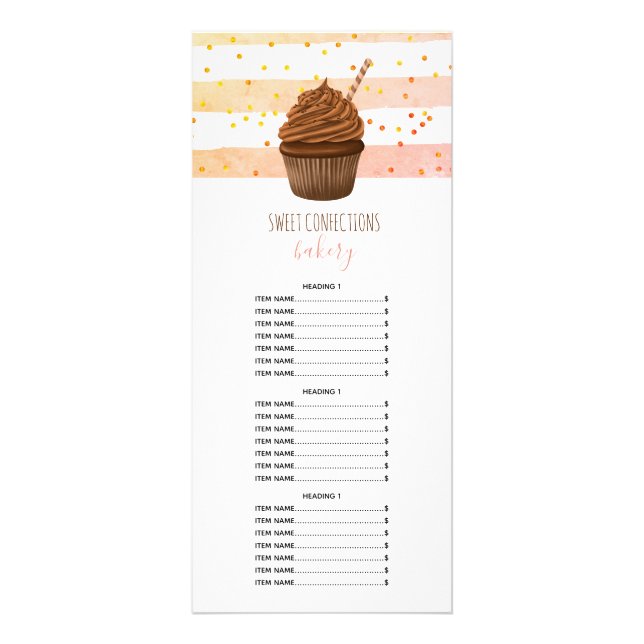 Whimsical Baker Pastry Chef Rack Card (Front)