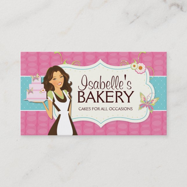 Whimsical Bakery Business Card (Front)