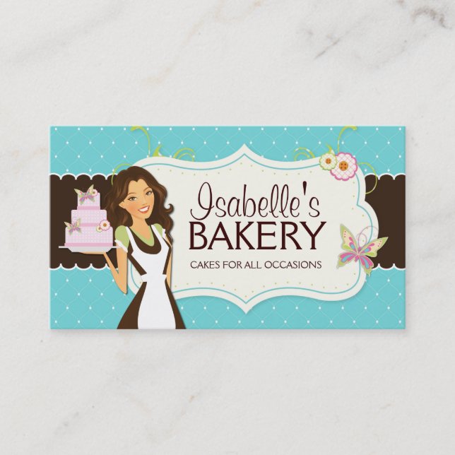 Whimsical Bakery Business Card (Front)