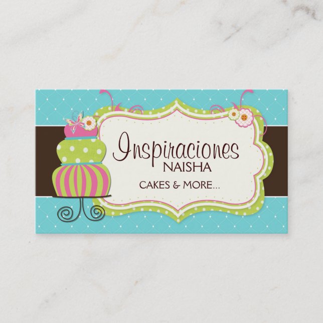 Whimsical Bakery Business Card (Front)