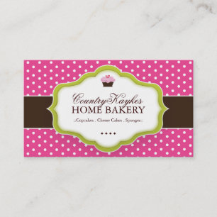 Whimsical Bakery Business Cards