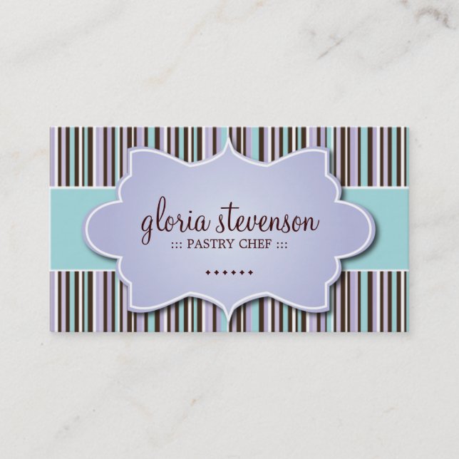 Whimsical Bakery Business Cards (Front)