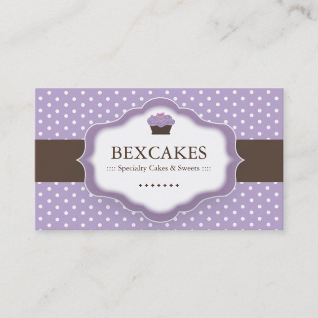 Whimsical Bakery Business Cards (Front)