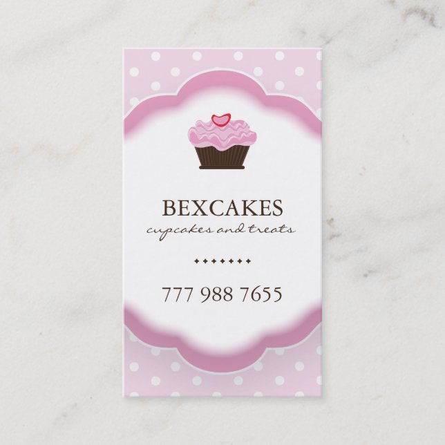Whimsical Bakery Business Cards (Front)