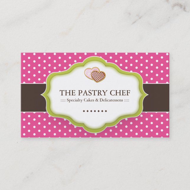 Whimsical Bakery Business Cards (Front)
