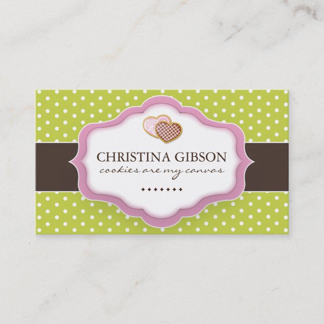 Whimsical Bakery Business Cards (Front)