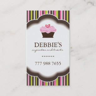Whimsical Bakery Business Cards