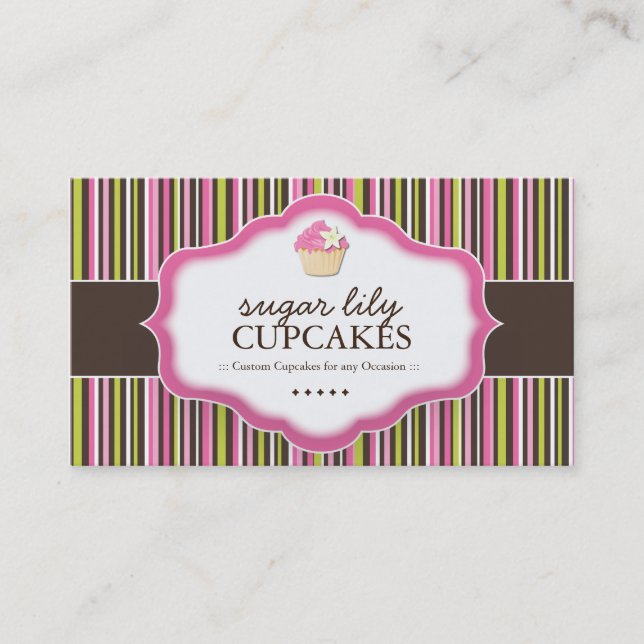 Whimsical Bakery Business Cards (Front)