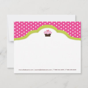 Whimsical Bakery Cupcake Notecards