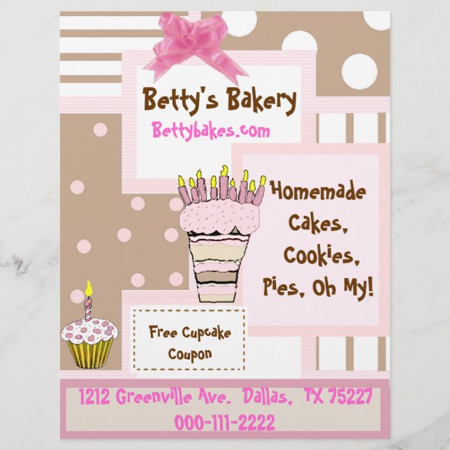 Whimsical Bakery Flyer (Front)