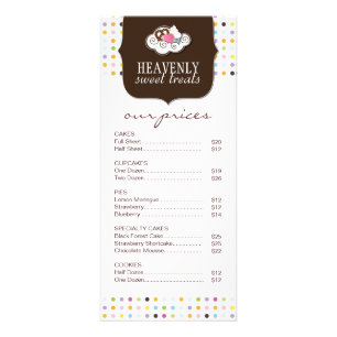 Whimsical Bakery Rack Card