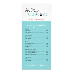 Whimsical Bakery Rack Card