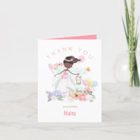Whimsical Ballet Dancer Pink Florals Girl