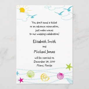 Whimsical Beach Invitation