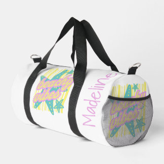 Whimsical Beach Seashells Duffle Bag