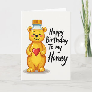 Whimsical Bear Birthday Card