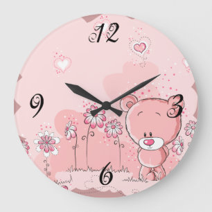 Whimsical Bear Wall Clock