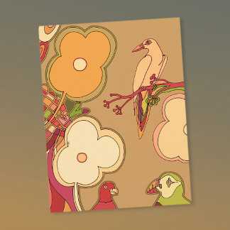 Whimsical Birds Postcard