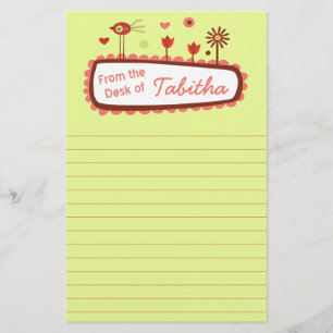 Whimsical Birds  Stationery
