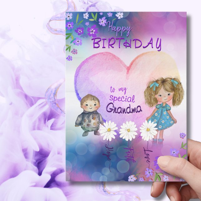 Whimsical Birthday Card for special Grandma ( Whimsical Birthday Card for special Grandma )
