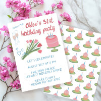 Whimsical Birthday Party Girlie Cute Custom