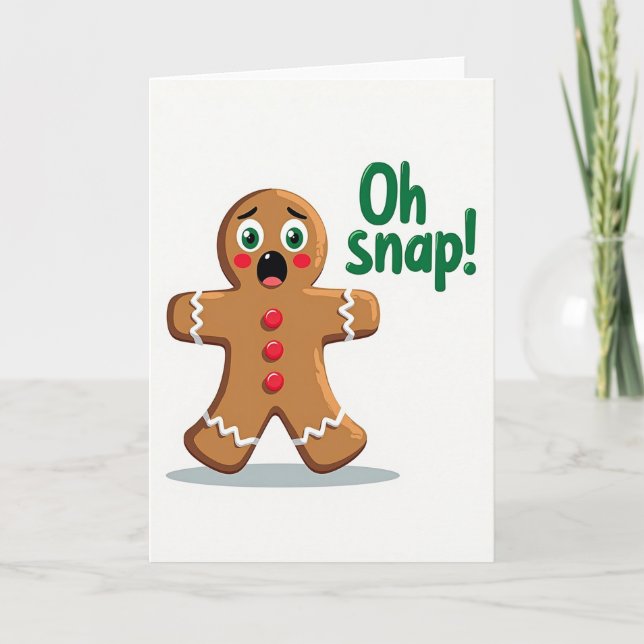 Whimsical Biscuit Christmas Card (Front)