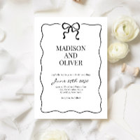 Whimsical Black Bow Tie Wedding