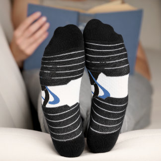 Whimsical Black Cat Socks