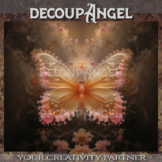 Whimsical Bloom – Fantasy Butterfly Decoupage Tissue Paper (Creator Uploaded)