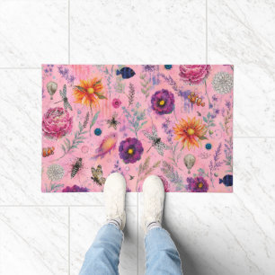 Whimsical Bloom Garden Doormat