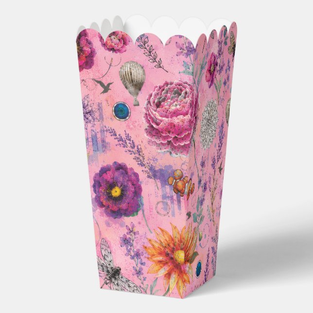Whimsical Bloom Garden Favour Box (Front)