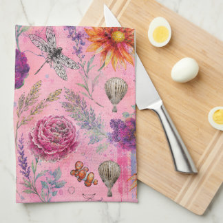 Whimsical Bloom Garden Tea Towel