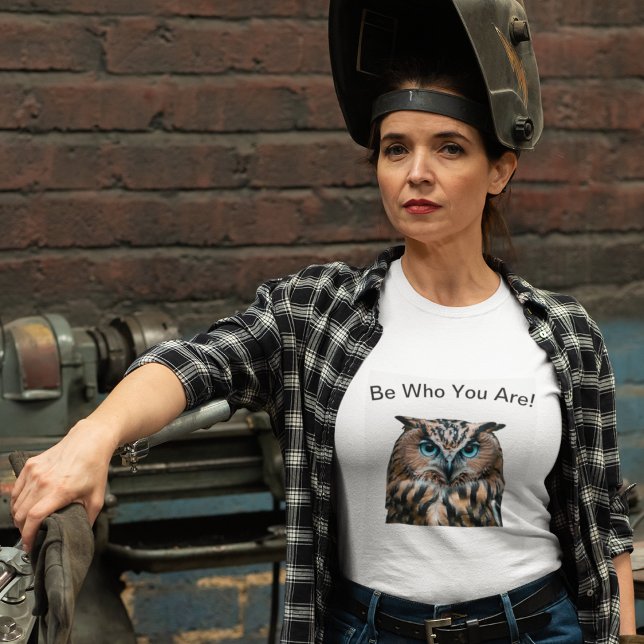 Whimsical Blue Eyed Owl T-Shirt (Creator Uploaded)