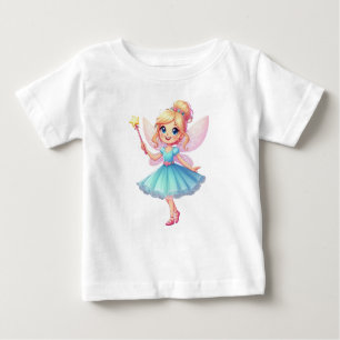 Whimsical Blue Fairy Baby T-Shirt