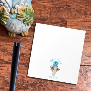 Whimsical Blue Owl Personalised Teacher Notepad