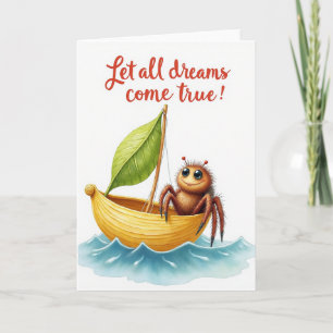 Whimsical Boat Birthday Card