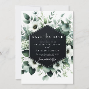 Whimsical Boho Eucalyptus Digital Wedding Save The Date