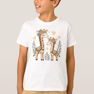 Whimsical Boho Giraffe T-Shirt
