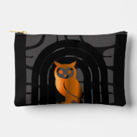 Whimsical Boho Owl & Tropical Monstera Leaf