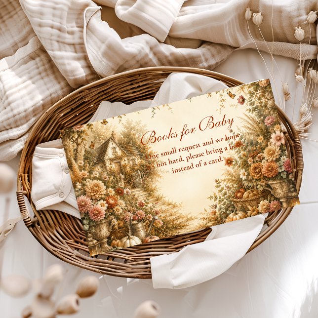 Whimsical Boho Pumpkin Books for Baby Enclosure Card (Creator Uploaded)